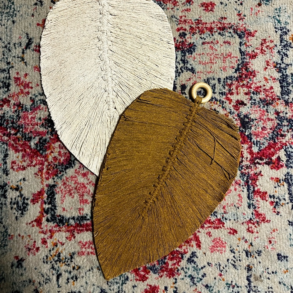 Macramé placemat/ wall hangers (set of 2)